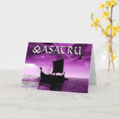 Asatru Gruß-Karte Karte (Gelbe Blume)