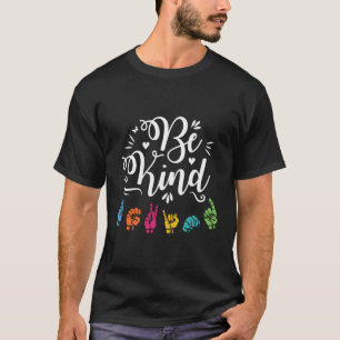 Asbe Kind Fingerbuchstaben American Sign Language T-Shirt