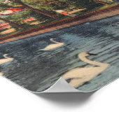 Asbury Park, New Jersey, Fütternd die Schwäne der  Poster (Ecke)