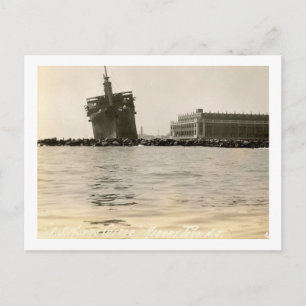 Asbury Park, New Jersey, Morro Castle, Vintage Postkarte