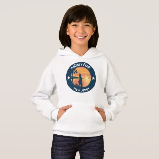 Asbury Park New Jersey NJ Hoodie (Vorne ganz)