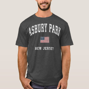Asbury Park New Jersey NJ Vintage Amerikanische Fl T-Shirt