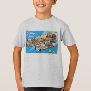 Asbury Park-New-Jersey NJ Vintage Reise-Postkarte T-Shirt