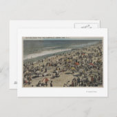 Asbury Park, NJ - Bathing Scene from Boardwalk Postkarte (Vorne/Hinten)