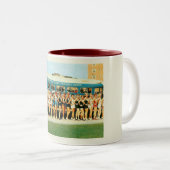 Asbury Park NJ, Beauty Pageant Vintag Zweifarbige Tasse (VorderseiteRechts)