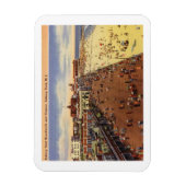 Asbury Park NJ, Boardwalk, Casino, Vintag Magnet (Vertikal)