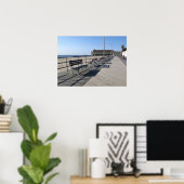 Asbury Park NJ Boardwalk Cyclists Poster (Heimbüro)