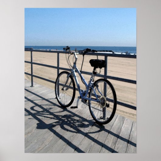 Asbury Park NJ Boardwalk - Fahrrad Poster (Vorne)