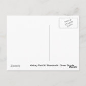 Asbury Park NJ Boardwalk - Green Bicycle Postkarte (Rückseite)