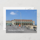 Asbury Park NJ Boardwalk - Wanderhund Postkarte (Vorne/Hinten)