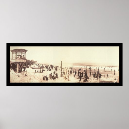 Asbury Park, NJ Foto 1902 Poster (Vorne)