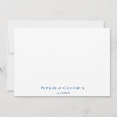 Asbury Park NJ Karte Elegantes Navy Blue Foto (Rückseite)