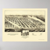 Asbury Park, NJ Panoramic Map - 1897 Poster (Vorne)