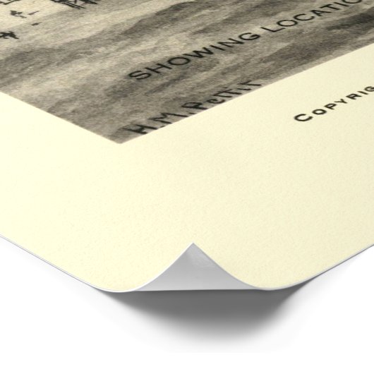 Asbury Park, NJ Panoramic Map - 1910 Poster (Ecke)