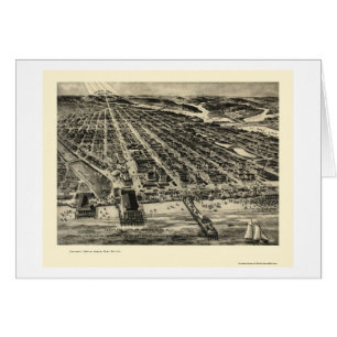 Asbury Park, NJ panoramische Karte - 1910