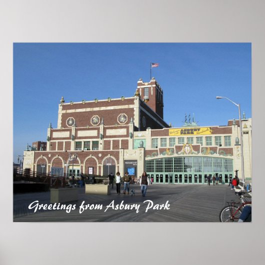 Asbury Park NJ Paramount Theater & Convention Hall Poster (Vorne)