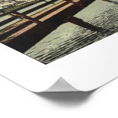 Asbury Park NJ Sunset Lake Bridge 1914 Inspiriert Poster (Ecke)