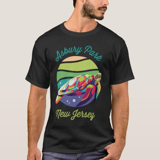 Asbury Park Sea Turtle Souvenir T-Shirt (Vorderseite)