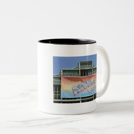 Asbury Park-Zeichen-Tasse Zweifarbige Tasse (VorderseiteRechts)