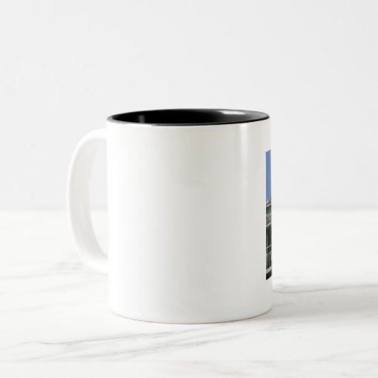 Asbury Park-Zeichen-Tasse Zweifarbige Tasse (Vorderseite Links)