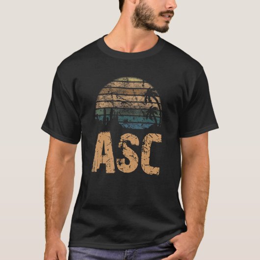 ASC Vintage Sunset Distressed T-Shirt (Vorderseite)