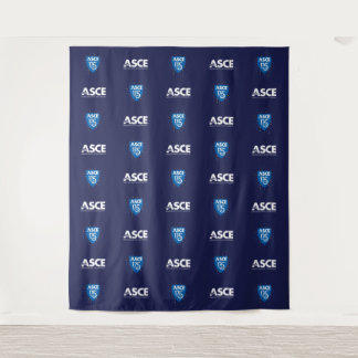 ASCE 175-Jahr-Jubiläums-Logo-Hintergrund Wandteppich