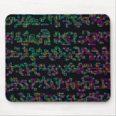 Ascemic Asemic Alien Script schreiben Mousepad (Vorne)