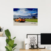 "Ascend" Nissan GT-R35 durch Bursting Poster (Heimbüro)