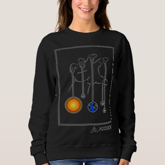 Ascendancy Axxion Abstract Planets Solar System Sp Sweatshirt (Vorderseite)