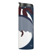 Ascended Mythical Fantasy Dragon Moon Tumbler Thermosbecher (Nach rechts gedreht)