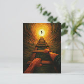 Ascending Ladder to Light Eagle Freedom Symbolic Postkarte (Stehend Vorderseite)