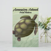 Asceninsee Schildkröte Briefpapier (Stehend Vorderseite)