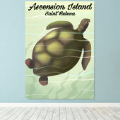 Asceninsee Schildkröte Leinwanddruck (Insitu (Holzboden))