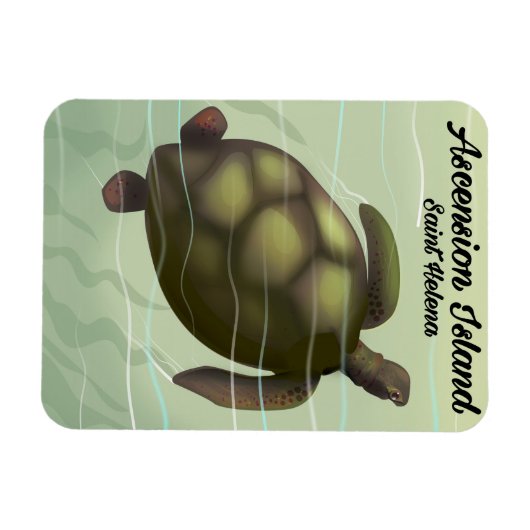 Asceninsee Schildkröte Magnet (Horizontal)