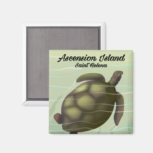 Asceninsee Schildkröte Magnet (Vorderseite/Rückseite)