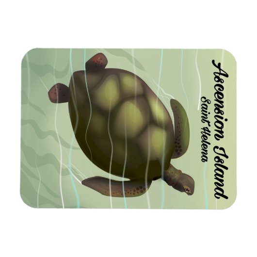 Asceninsee Schildkröte Magnet (Horizontal)