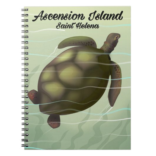 Asceninsee Schildkröte Notizblock (Vorderseite)