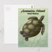 Asceninsee Schildkröte Postkarte (Vorne/Hinten)