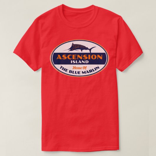 ASCENSION Island Fischen Langschläfchen T-Shirt (Design vorne)