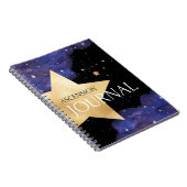 Ascension Journal - Lila & Gold Cosmic Star Notizblock (Rechte Seite)