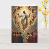 Ascension Scene Greeting Card Karte (Gelbe Blume)