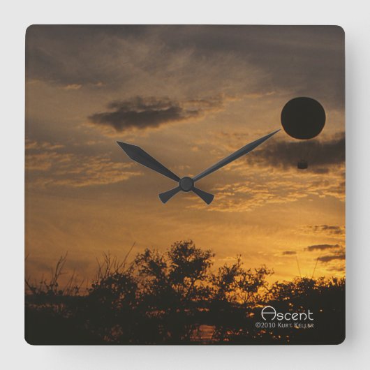 Ascent Quadratische Wanduhr (Vorderseite)