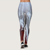 Asch zu Malvenfarben Leggings (Rückseite)