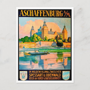 Aschaffenburg, Deutschland, Schloss Johannisburg Postkarte
