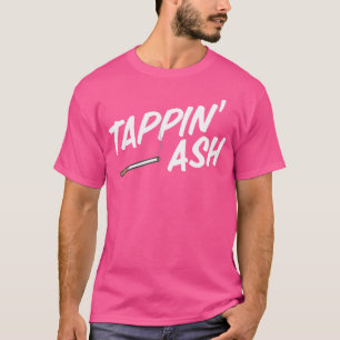 Asche abklopfend Lustiger Zigaretten rauchender Zi T-Shirt
