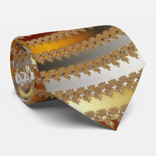 Asche - Fraktal Krawatte (Gerollt)