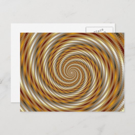 Asche - Fraktal Postkarte (Vorne/Hinten)