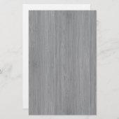 Asche Grau-Bambuswein-Schau Briefpapier (Vorne/Hinten)