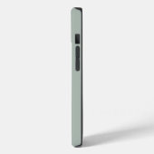 Asche grau (Vollfarbe) Case-Mate iPhone Hülle (Rückseite / Links)