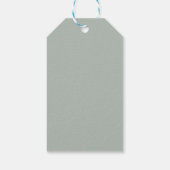 Asche grau (Vollfarbe) Geschenkanhänger (Rückseite)